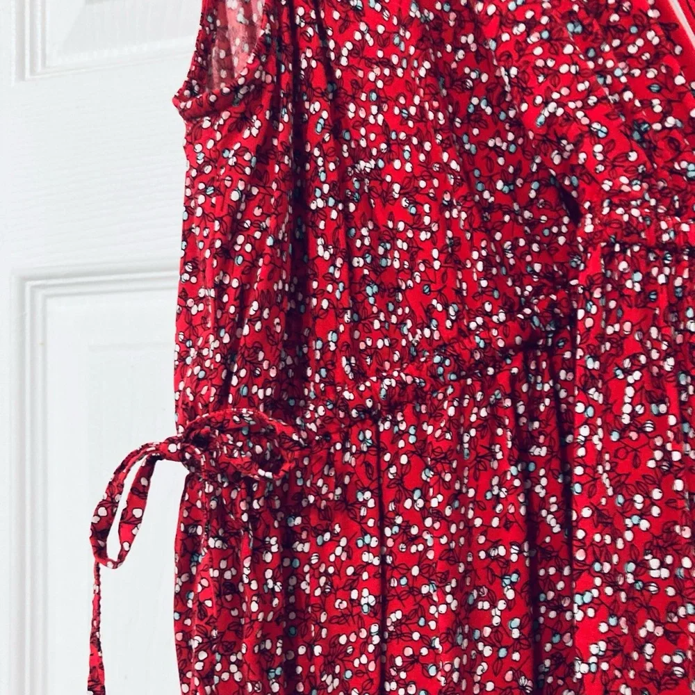 Red and White Patterned maxi dress - Picture 3 of 13